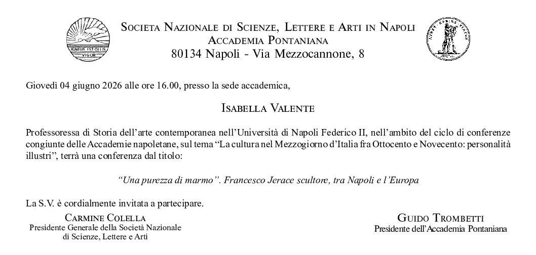 Conferenza congiunta SNSLA-AP Prof. Isabella Valente – 4 giugno ore 16:00
